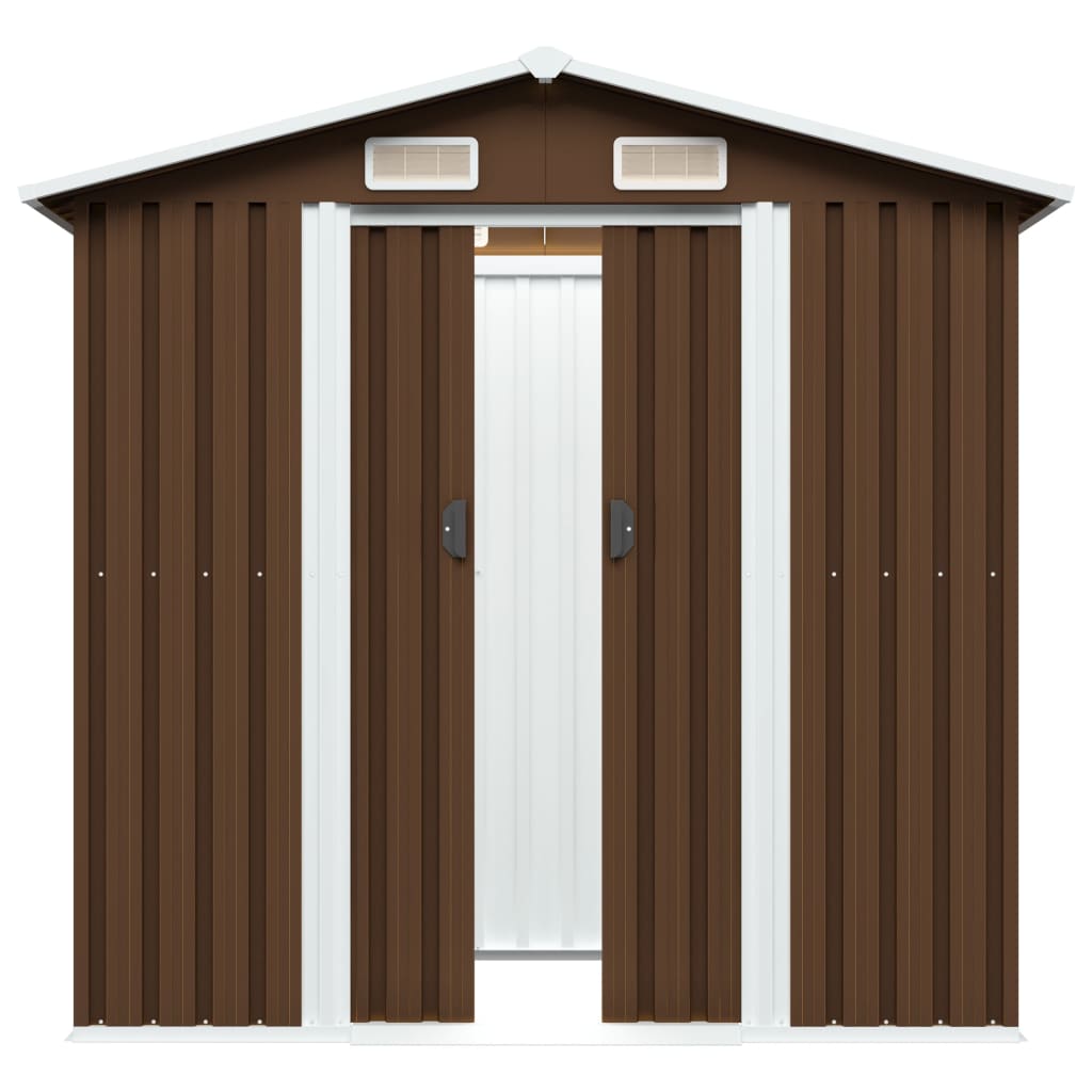 Garden Storage Shed 204X132X186 Cm Steel