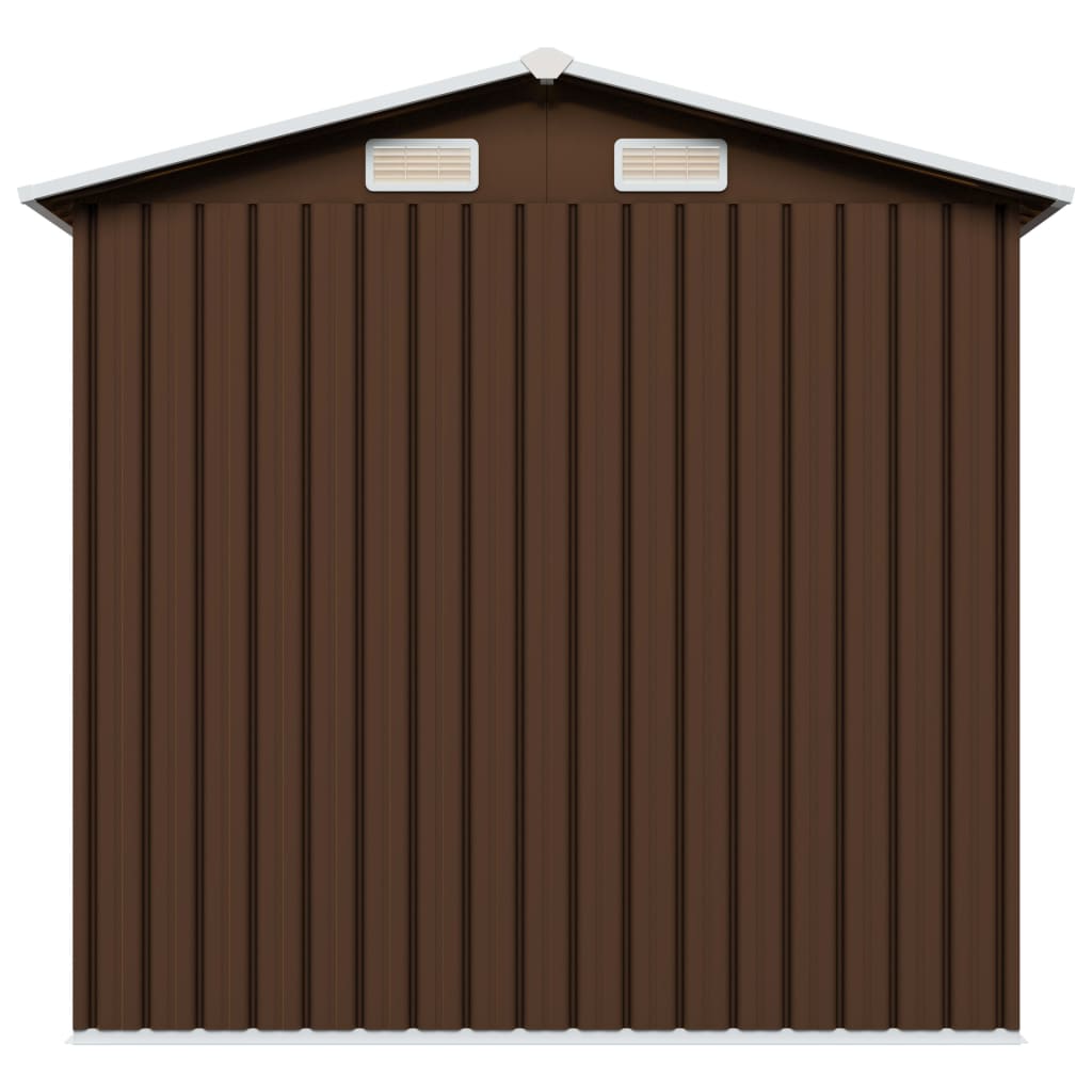 Garden Storage Shed 204X132X186 Cm Steel