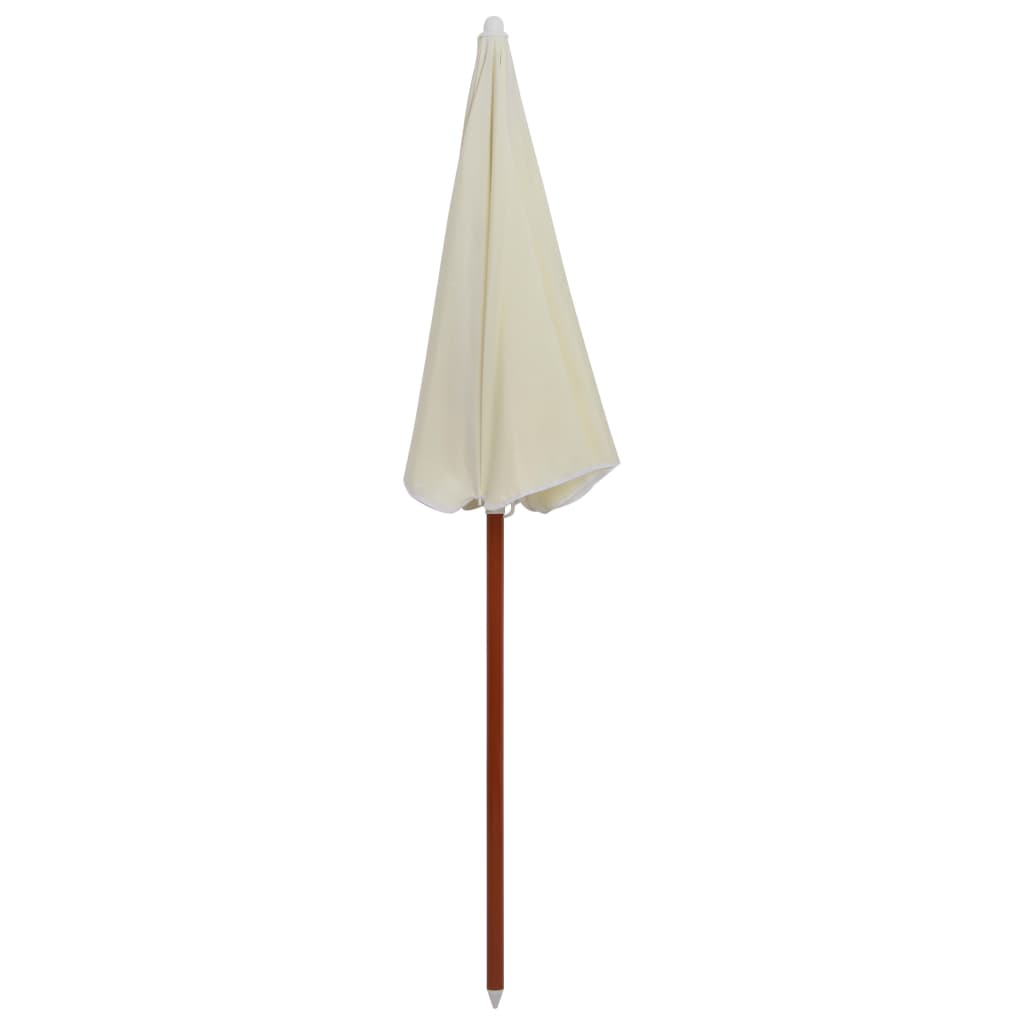 Garden Parasol With Steel Pole