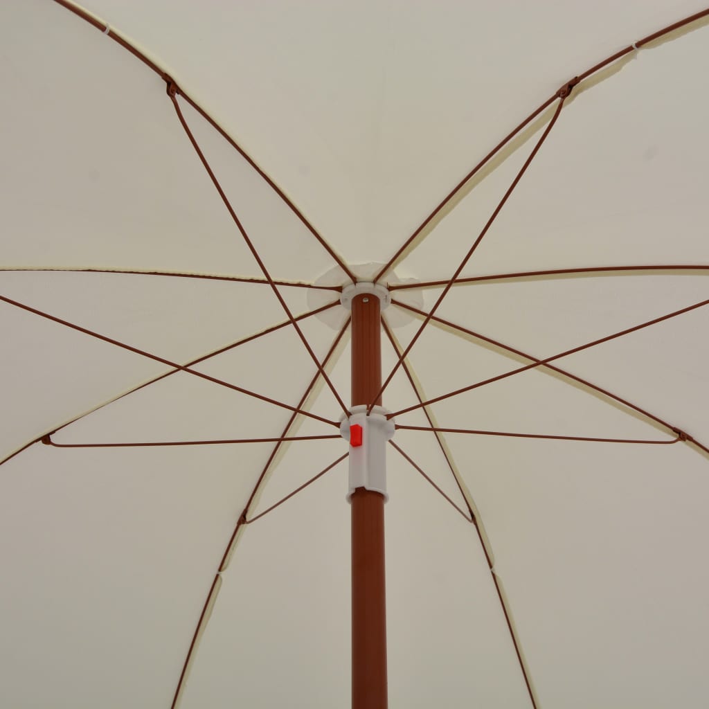 Garden Parasol With Steel Pole