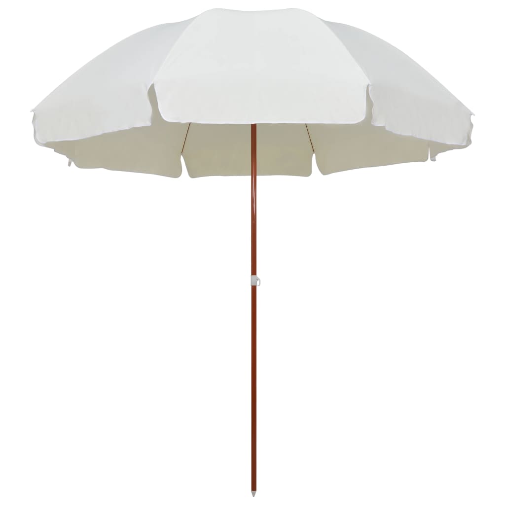 Garden Parasol With Steel Pole