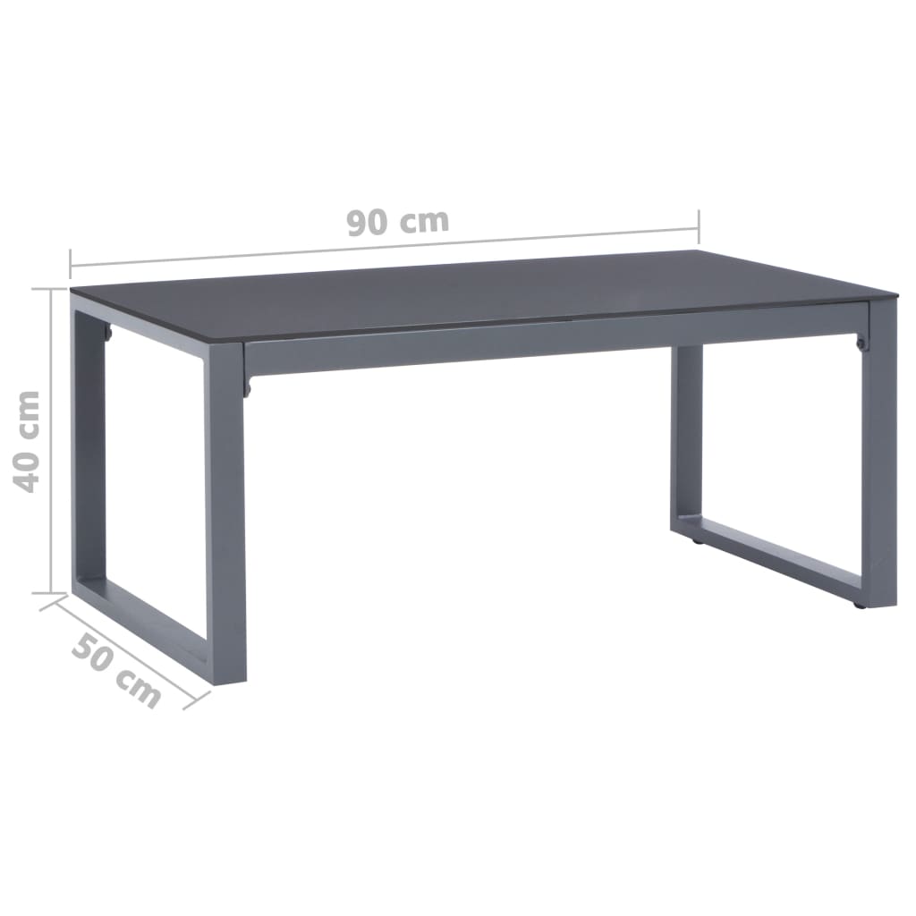 Coffee Table 90X50X40 Cm Aluminium