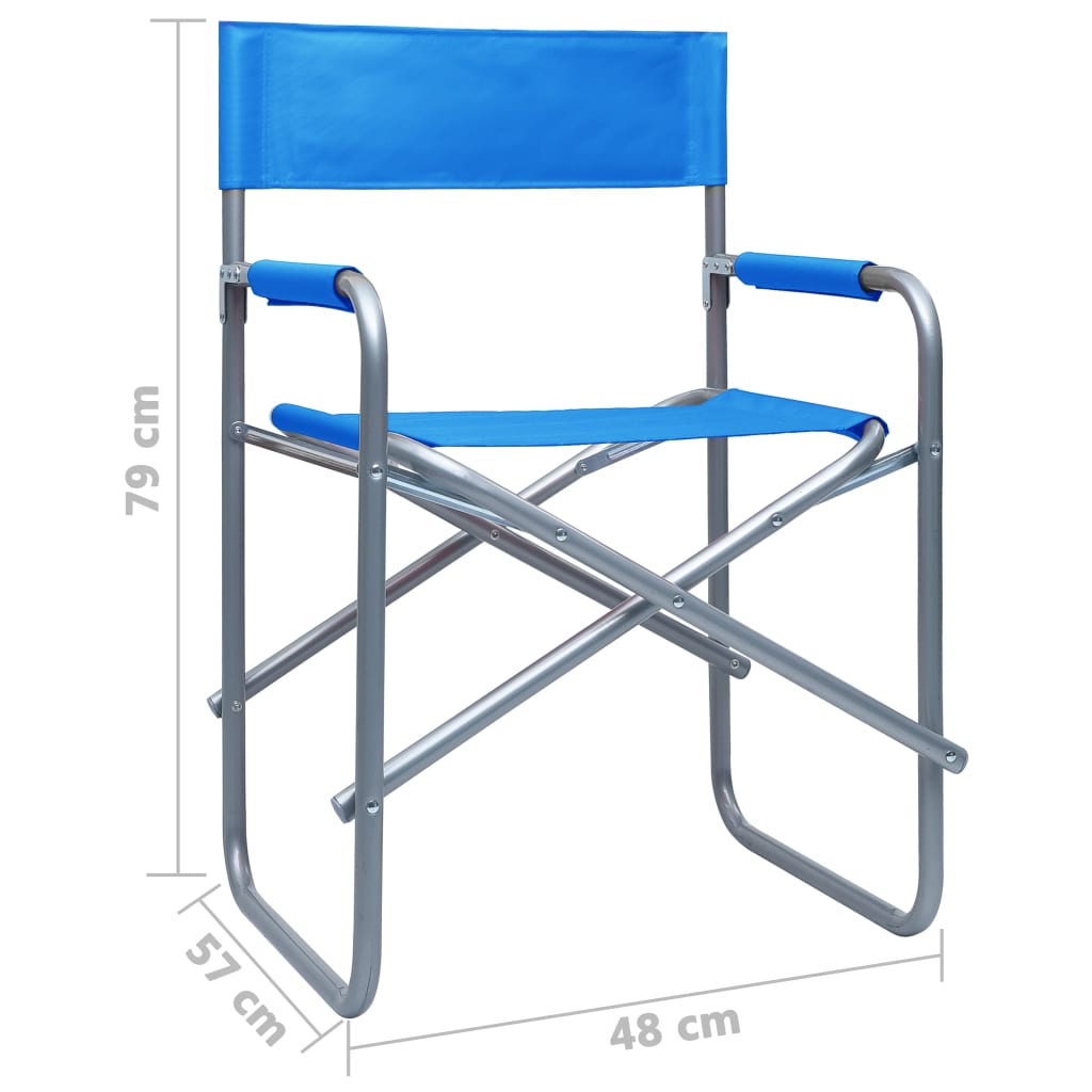 Director's Chairs 2 Pcs Steel