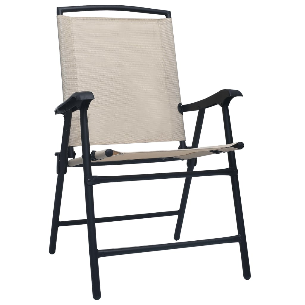 Folding Garden Chairs 2 Pcs Texilene