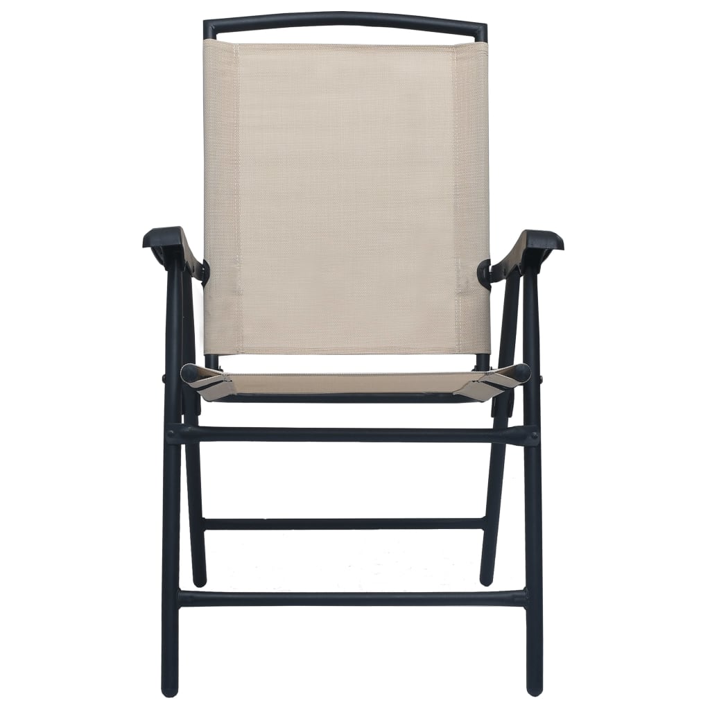 Folding Garden Chairs 2 Pcs Texilene