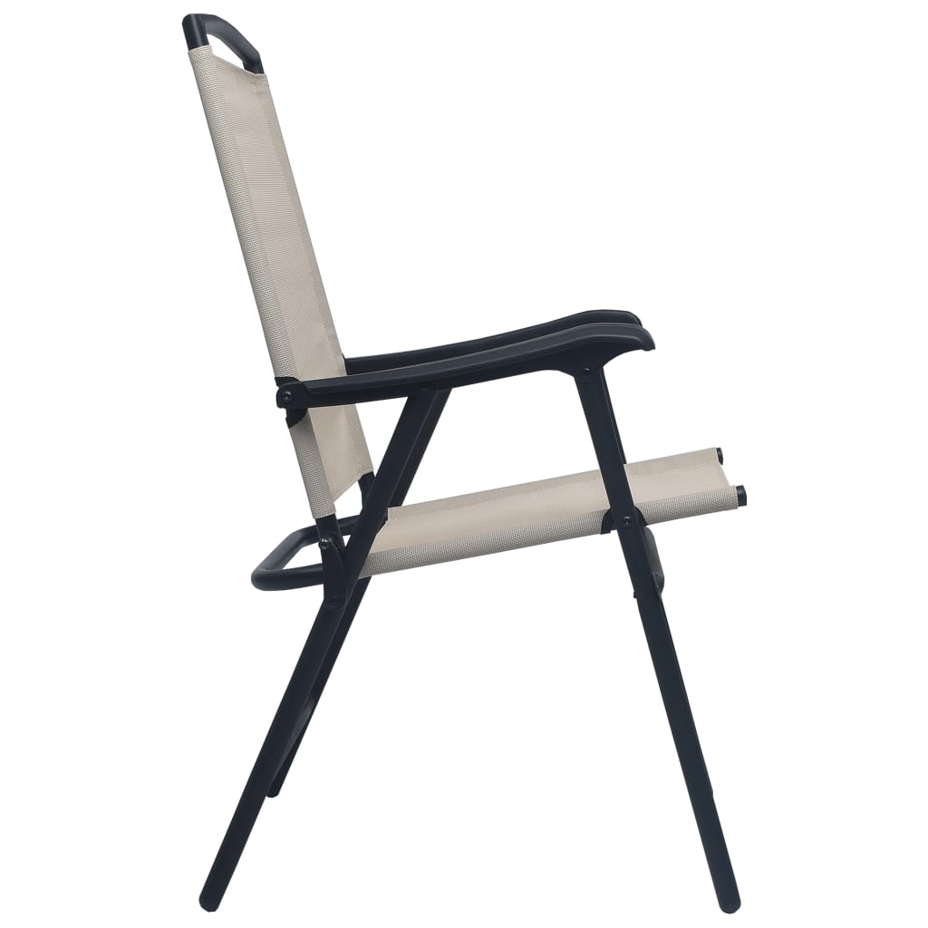 Folding Garden Chairs 2 Pcs Texilene