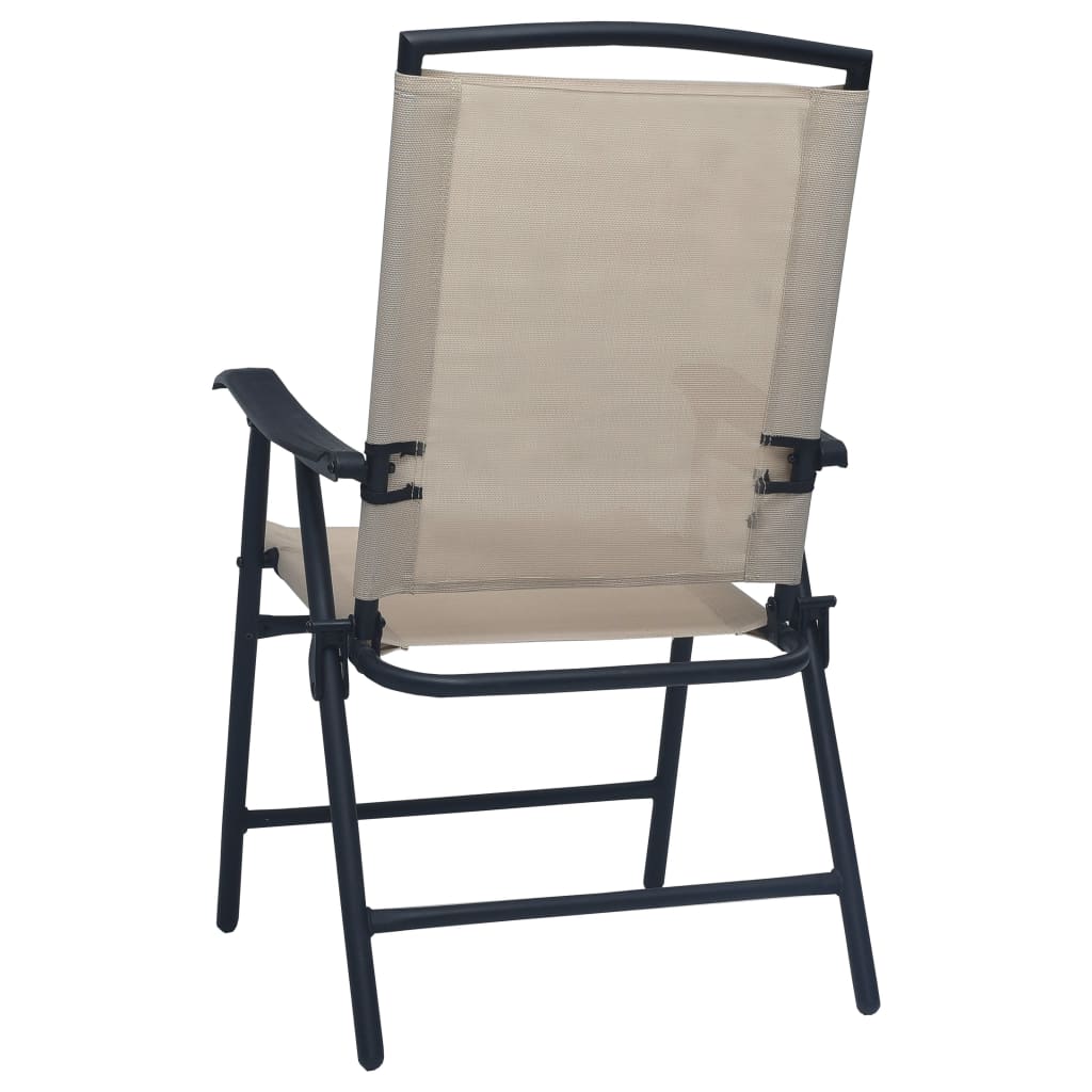 Folding Garden Chairs 2 Pcs Texilene