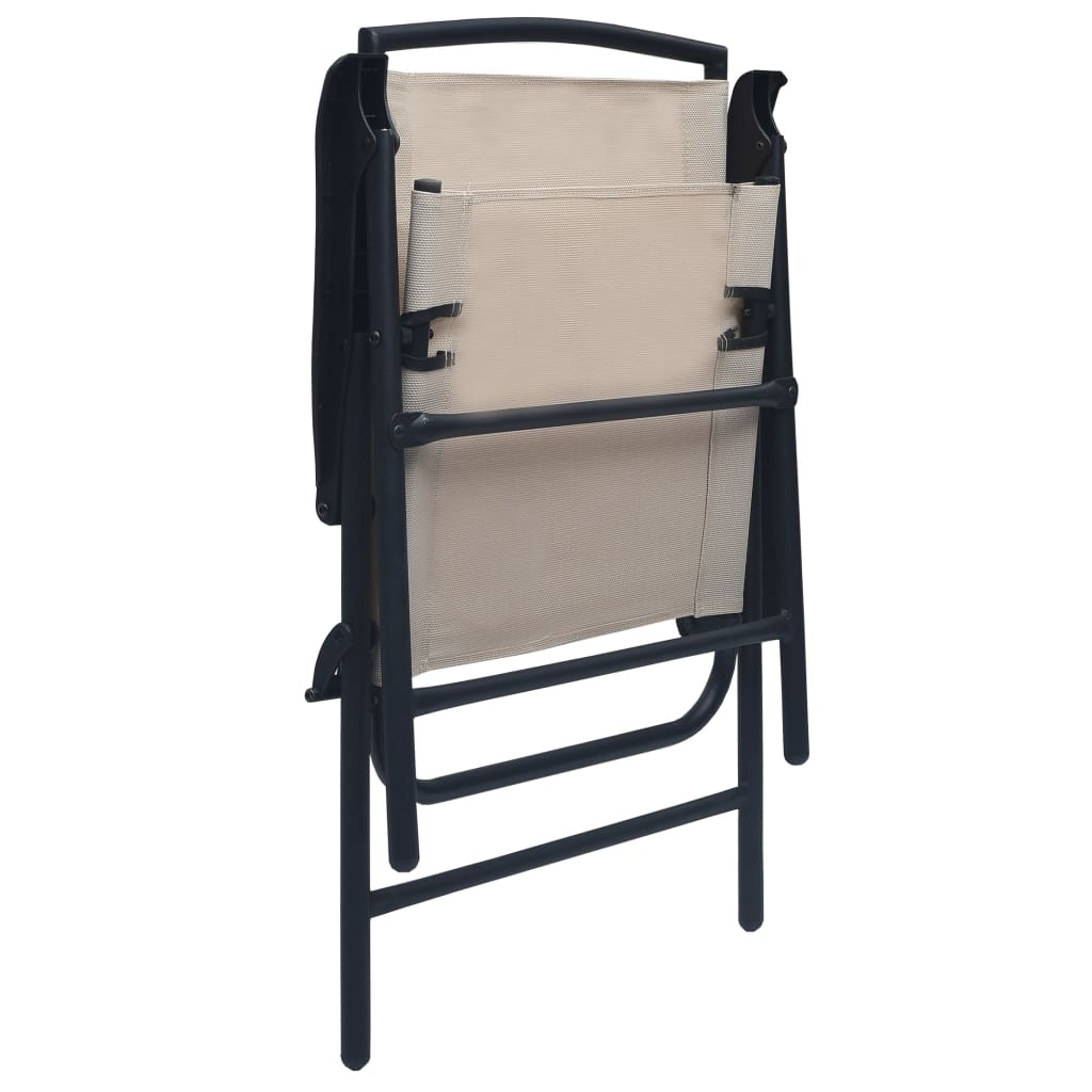 Folding Garden Chairs 2 Pcs Texilene
