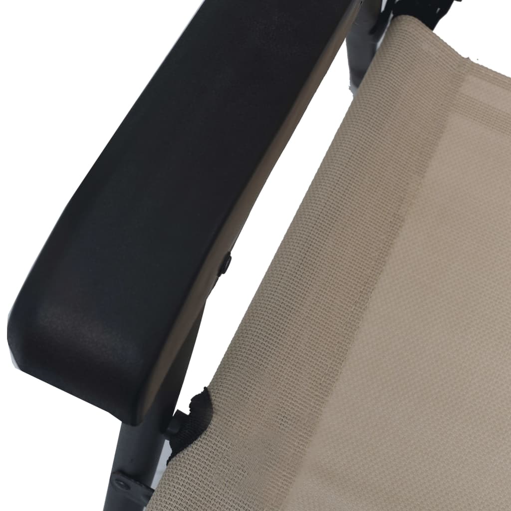 Folding Garden Chairs 2 Pcs Texilene