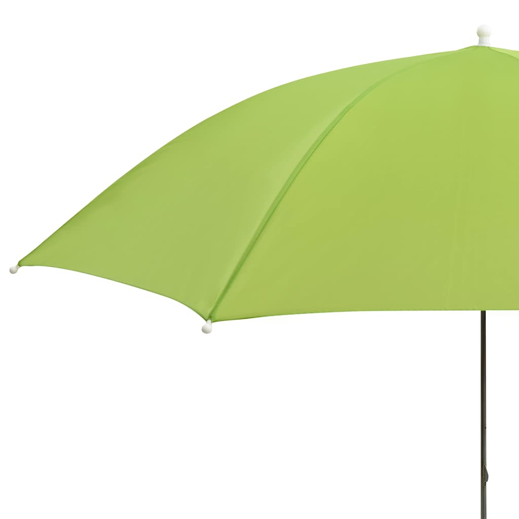 Garden Parasol Camping Chair Parasols 2 Pcs Green 105 Cm Steel 170T polyester