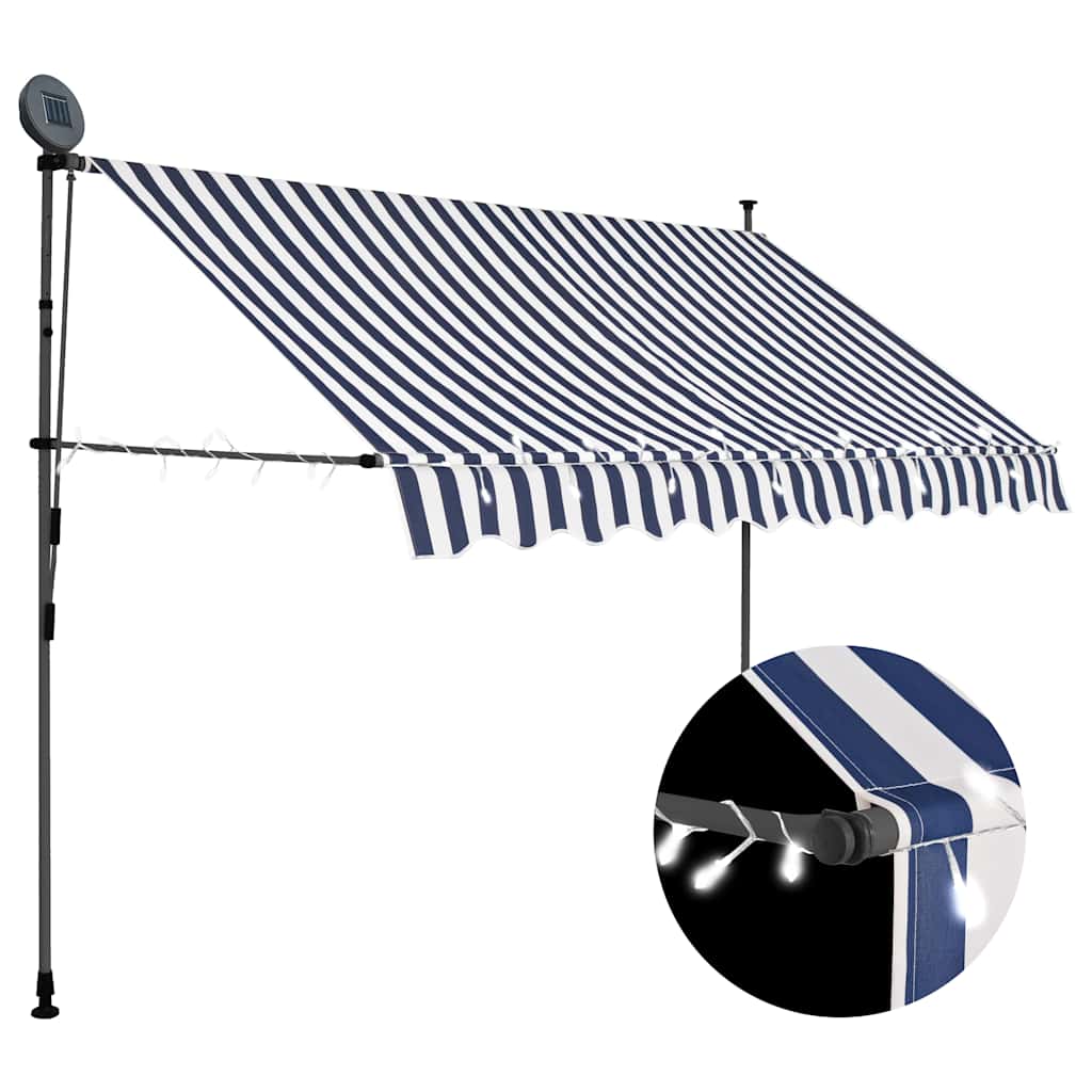 Manual Retractable Awning With Led