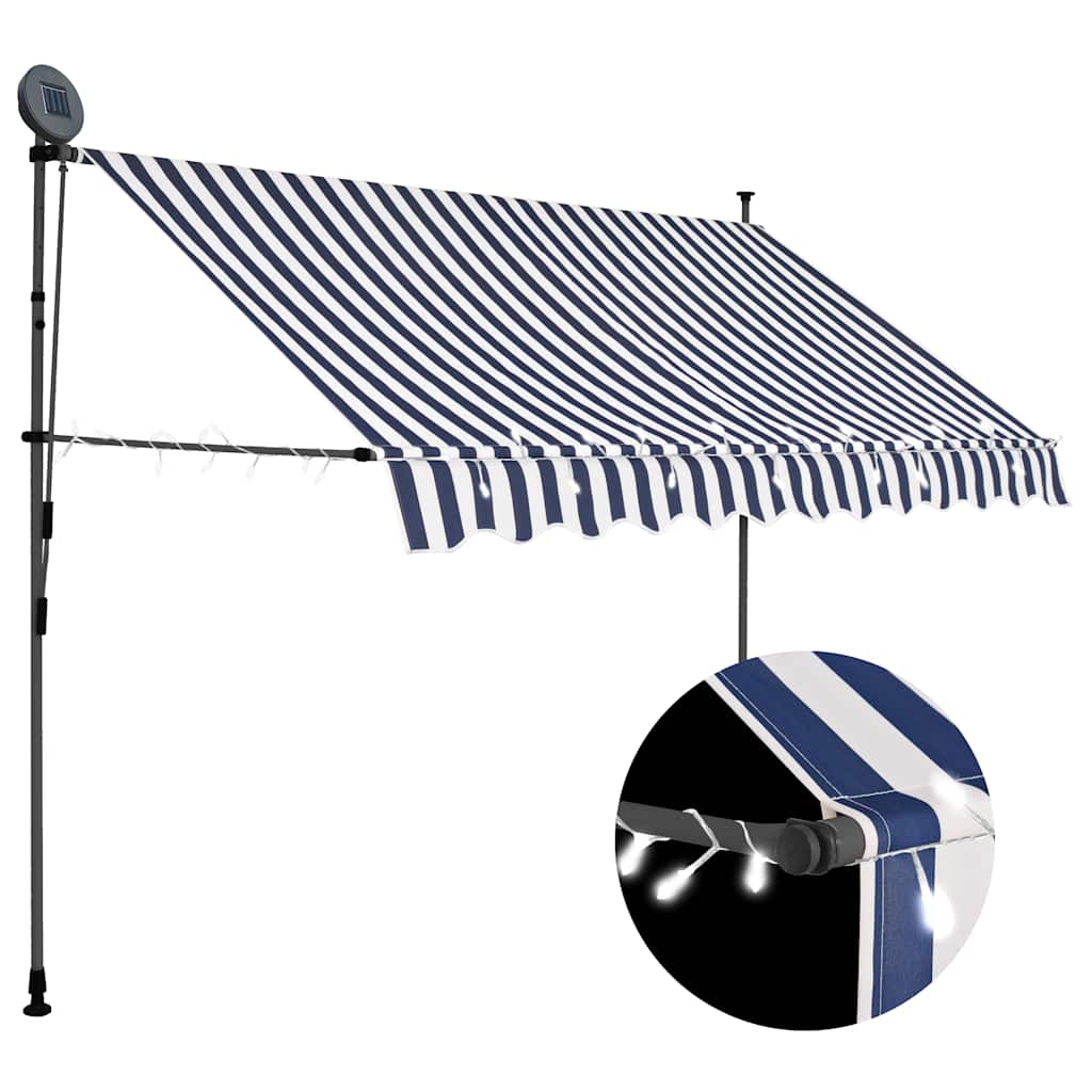 Manual Retractable Awning With Led