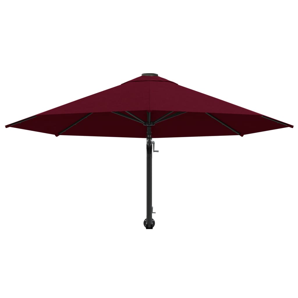 Wall-Mounted Garden Parasol With Metal Pole 300 Cm