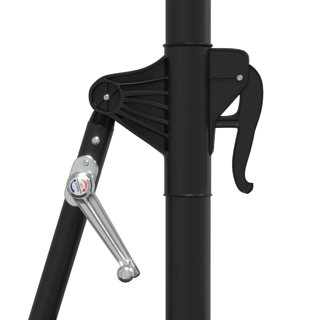 Wall-Mounted Garden Parasol With Metal Pole 300 Cm