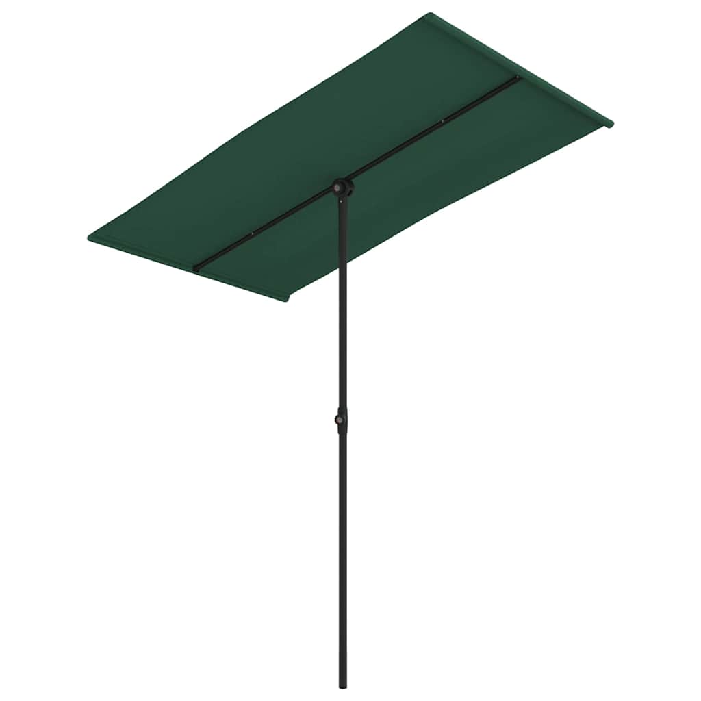 Garden Parasol Aluminium Pole 2X1.5 M black anthracite terracotta green taupe
