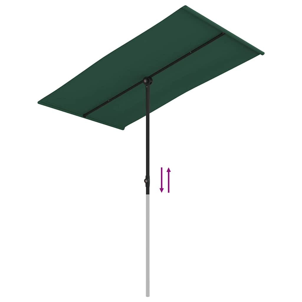 Garden Parasol With Aluminium Pole 2X1 5 M - Model 47328