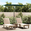 Garden Parasol Aluminium Pole 2X1.5 M black anthracite terracotta green taupe