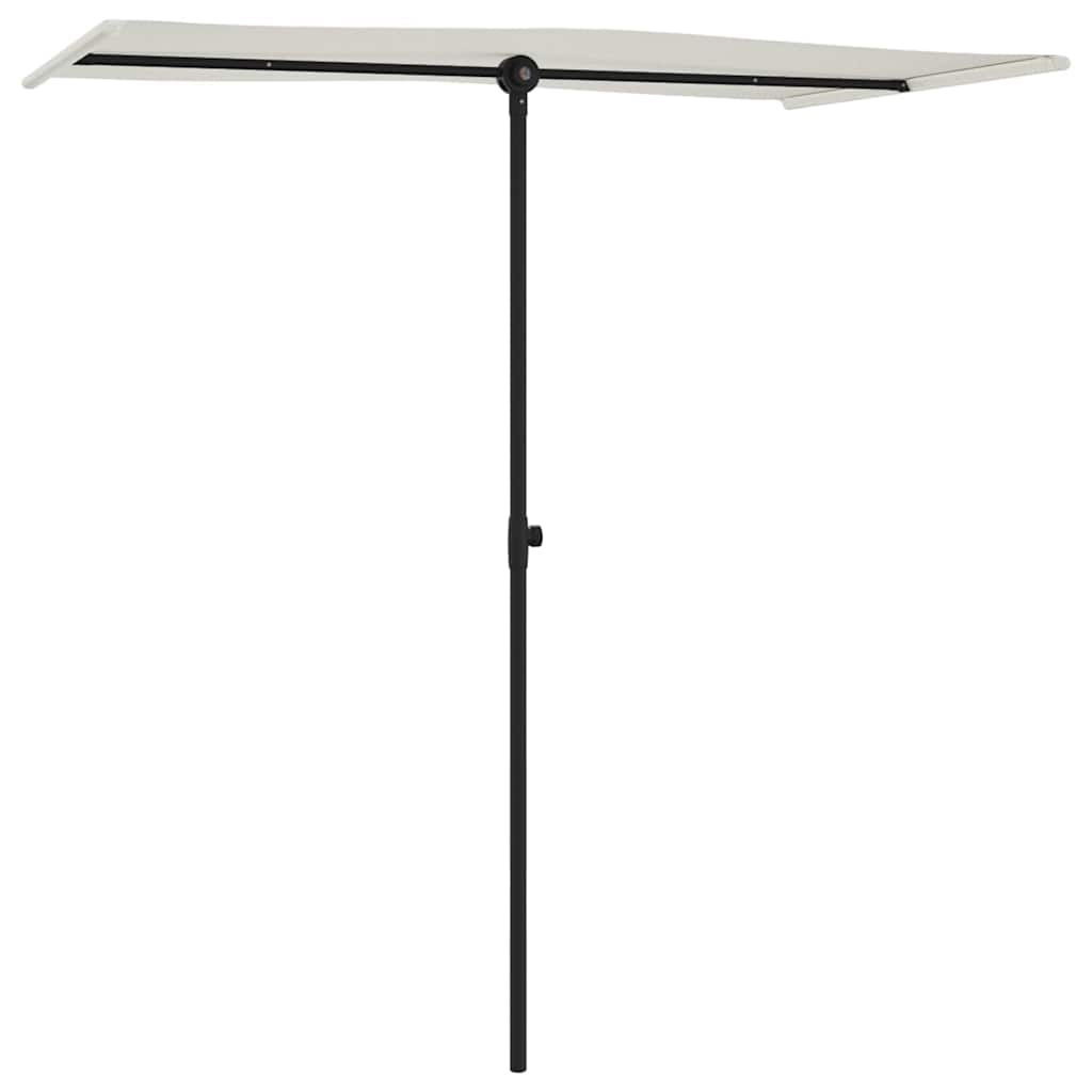 Garden Parasol Aluminium Pole 2X1.5 M black anthracite terracotta green taupe
