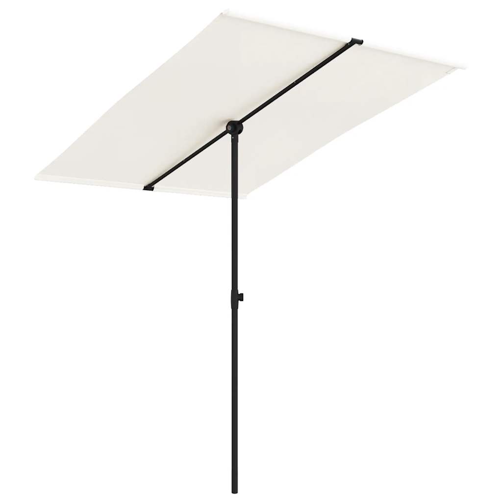 Garden Parasol With Aluminium Pole 2X1.5 M