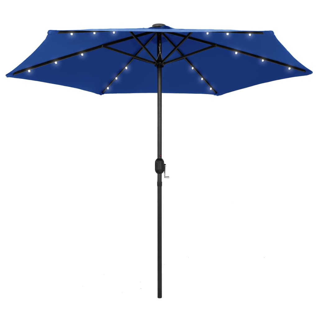 Garden Parasol | Azure | Polyester, Aluminium, Steel | Medium