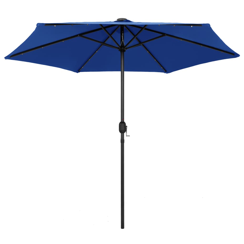 Garden Parasol | Azure | Polyester, Aluminium, Steel | Medium