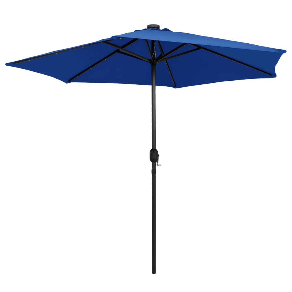 Garden Parasol | Azure | Polyester, Aluminium, Steel | Medium
