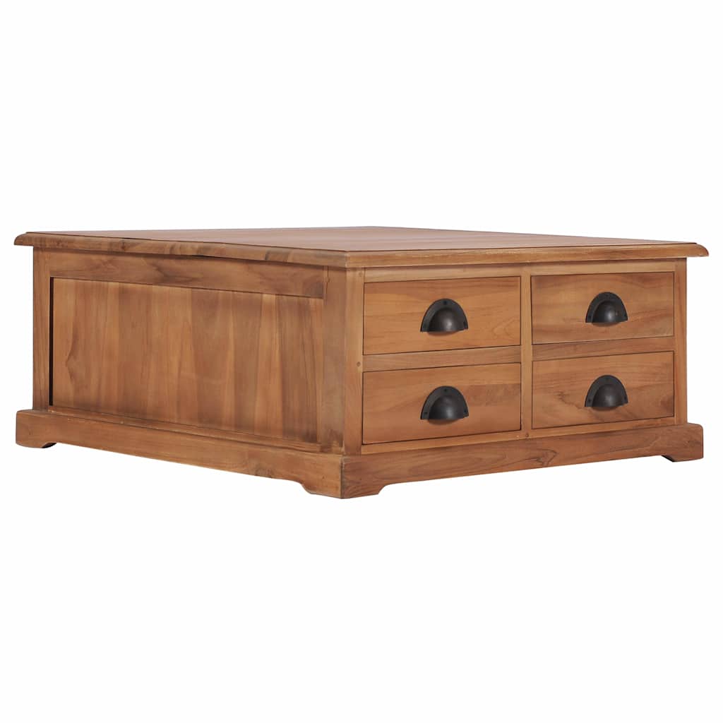 Coffee Table 68X68X30 Cm Solid Teak Wood Solid teak wood with a natural finish 6