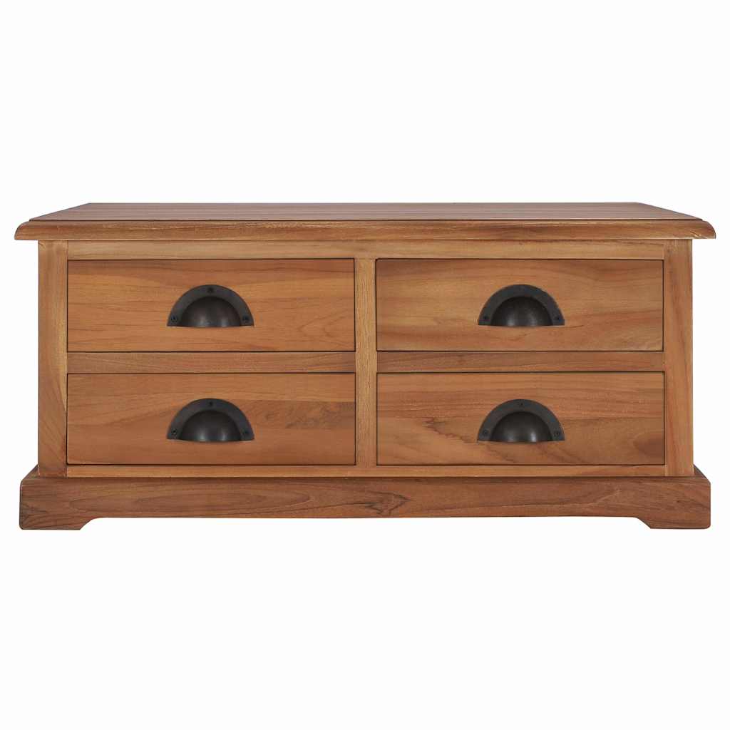 Coffee Table 68X68X30 Cm Solid Teak Wood Solid teak wood with a natural finish 6
