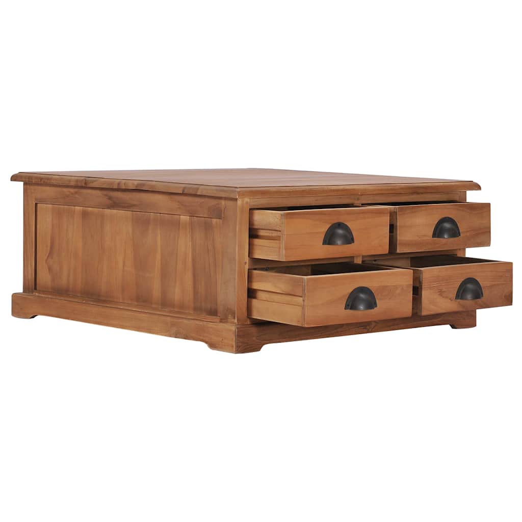 Coffee Table 68X68X30 Cm Solid Teak Wood Solid teak wood with a natural finish 6