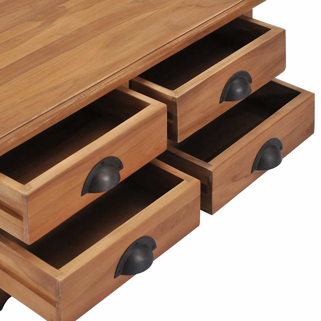 Coffee Table 68X68X30 Cm Solid Teak Wood Solid teak wood with a natural finish 6
