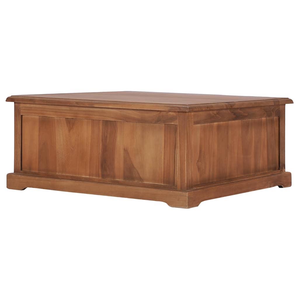 Coffee Table 68X68X30 Cm Solid Teak Wood Solid teak wood with a natural finish 6