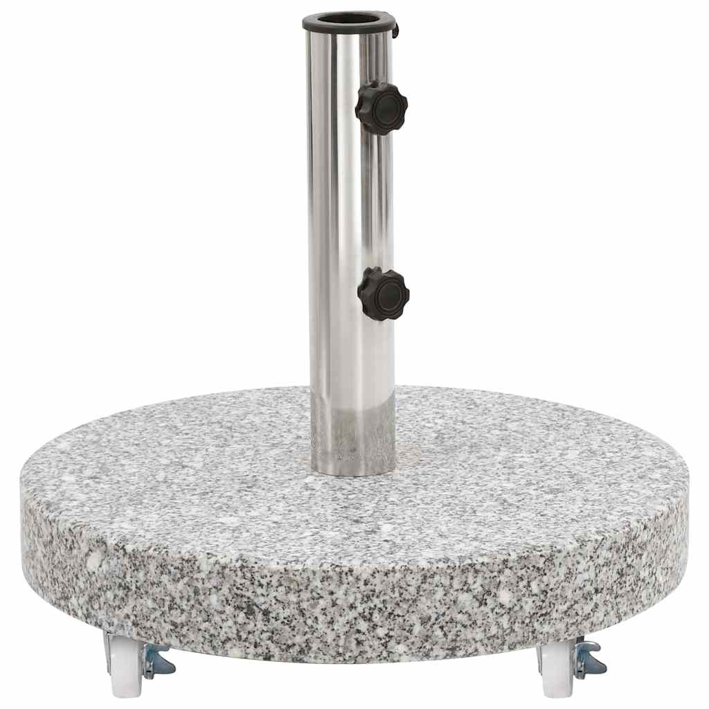 Outdoor Umbrella Bases Parasol Base Granite 30 Kg Round grey black