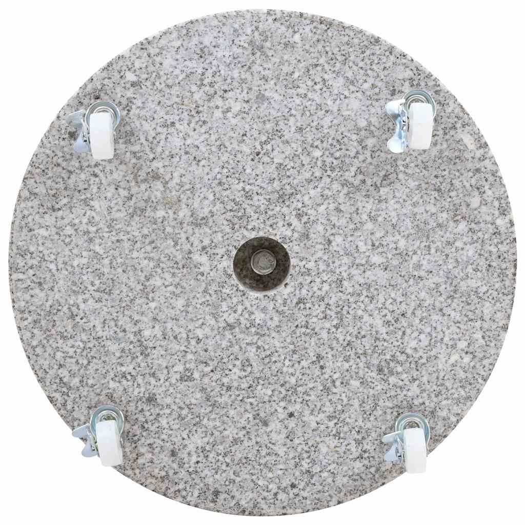 Outdoor Umbrella Bases Parasol Base Granite 30 Kg Round grey black