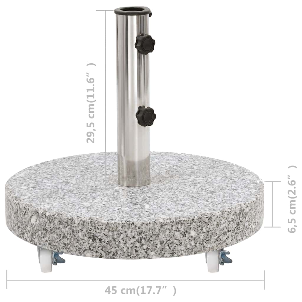 Parasol Base Granite 30 Kg Round