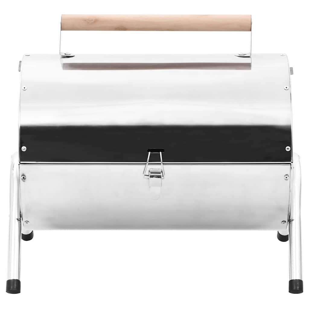 Portable Tabletop Charcoal Bbq Grill Stainless Steel Double Grids