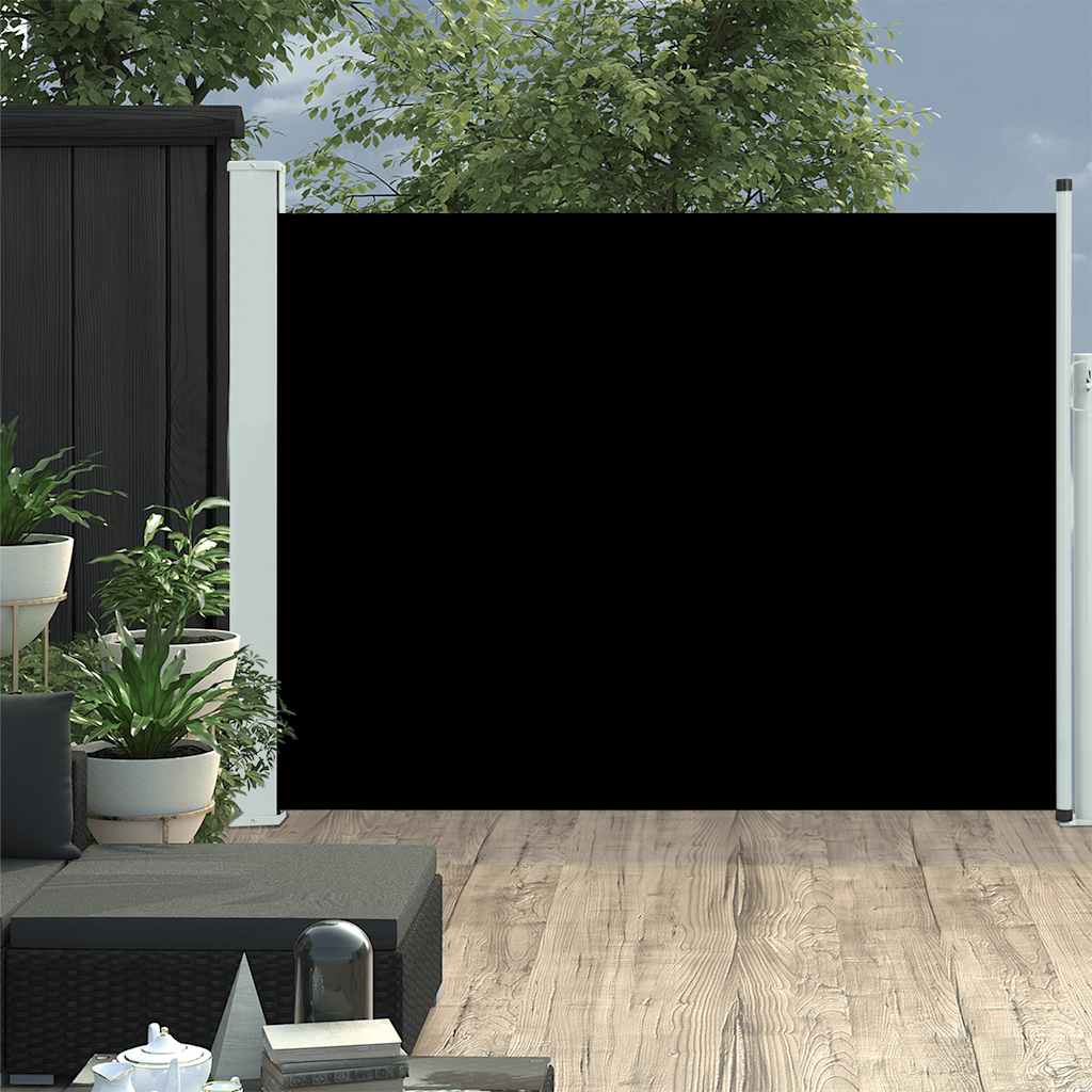 Side Awning | Fabric + Grey Steel Cover