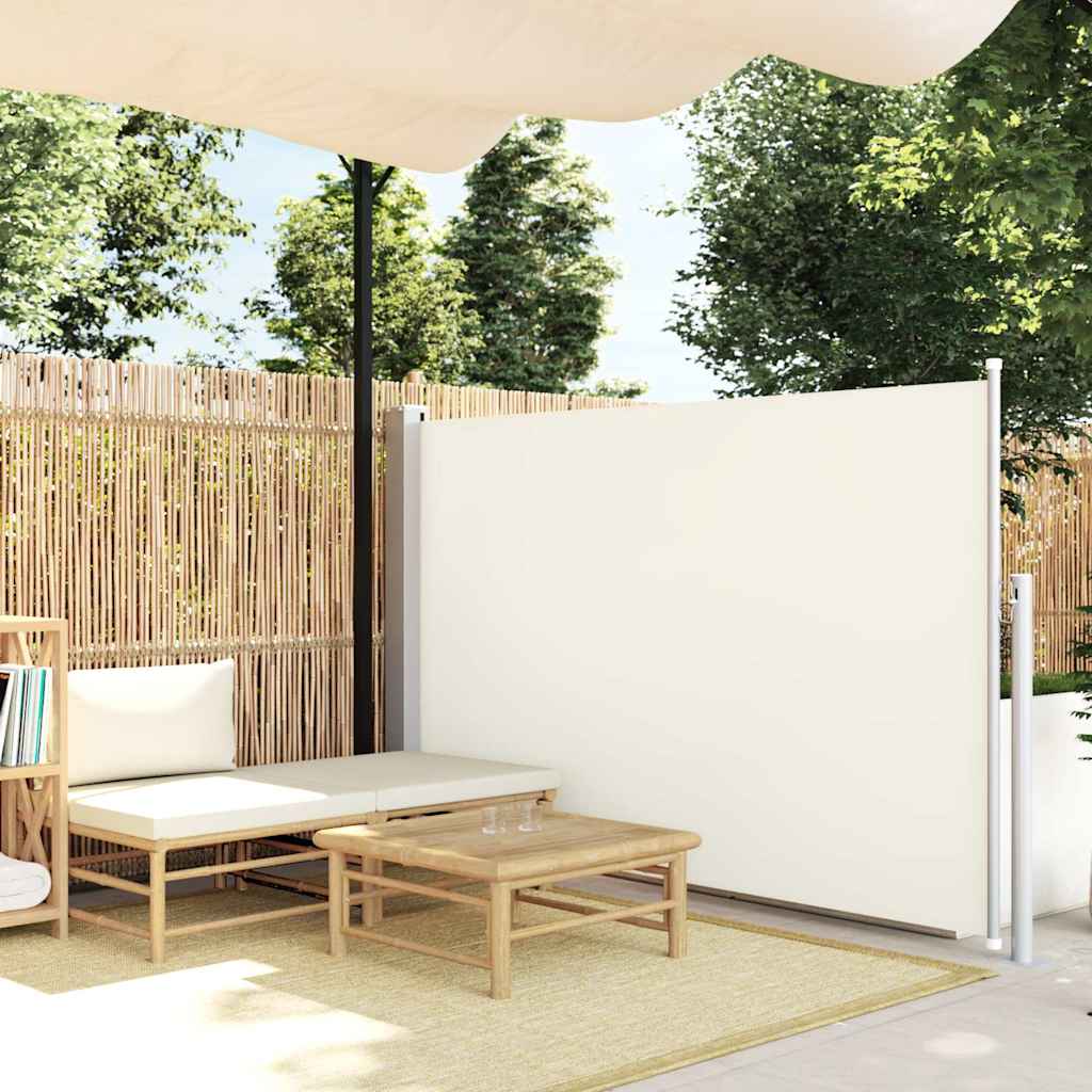 Side Awning | Fabric + Grey Steel Cover