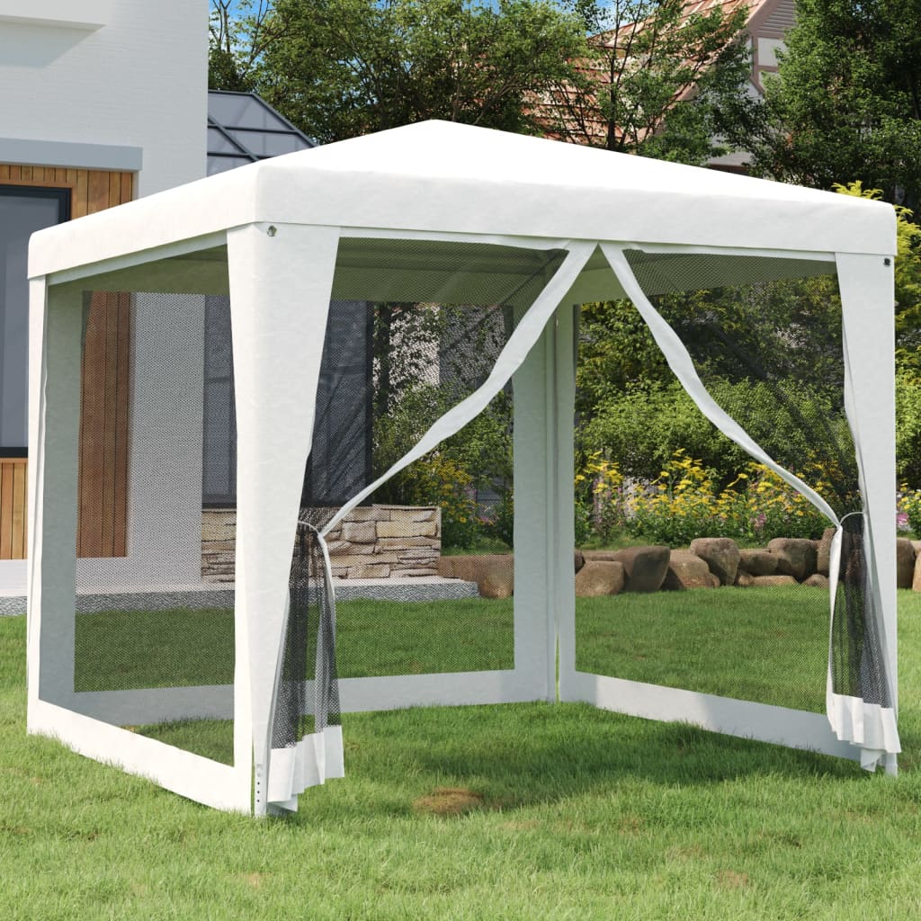 Party Tent With 10 Mesh Sidewalls Hdpe