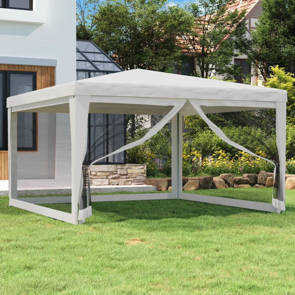 Party Tent With 10 Mesh Sidewalls Hdpe