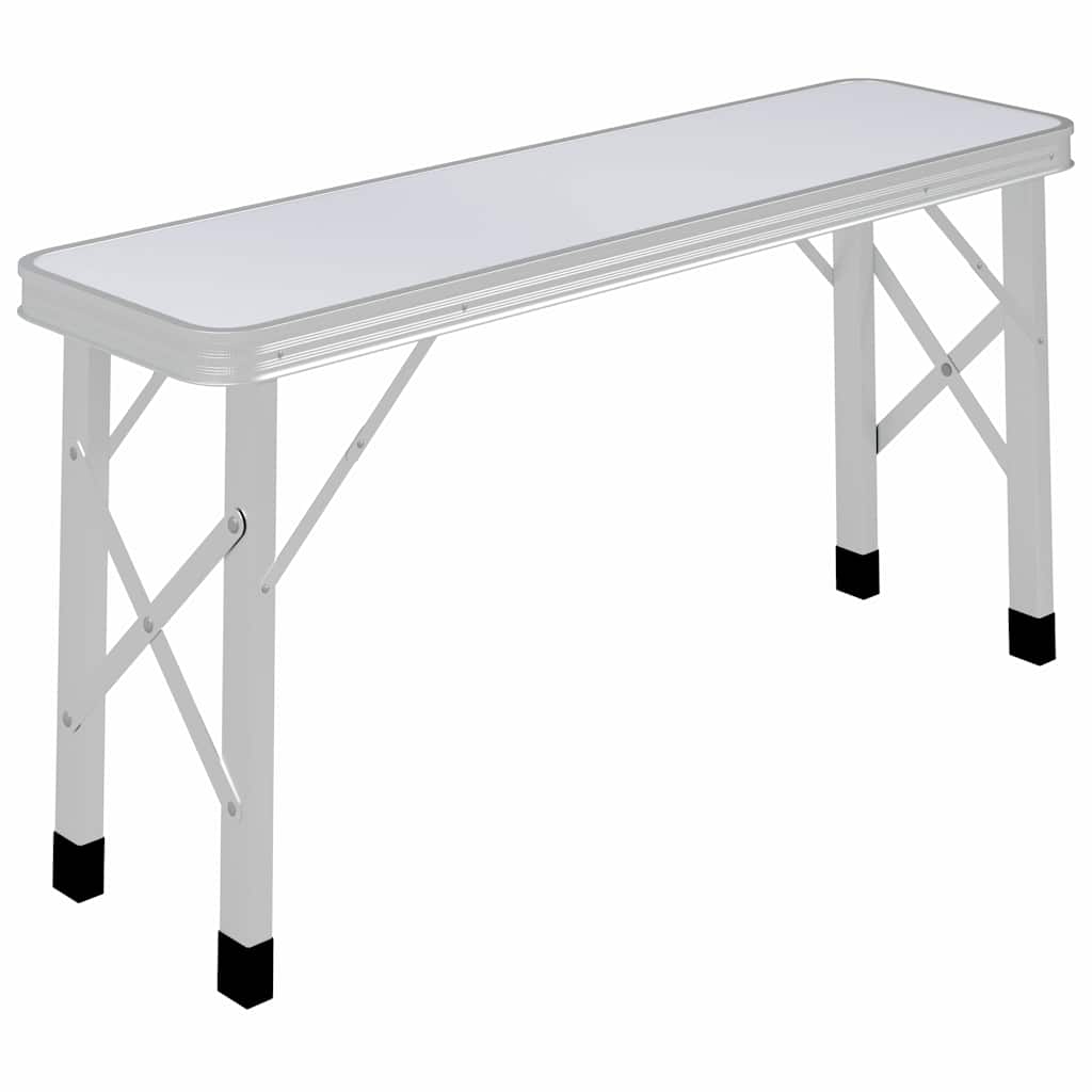 Folding Camping Table With 2 Benches Aluminium - Model 48181