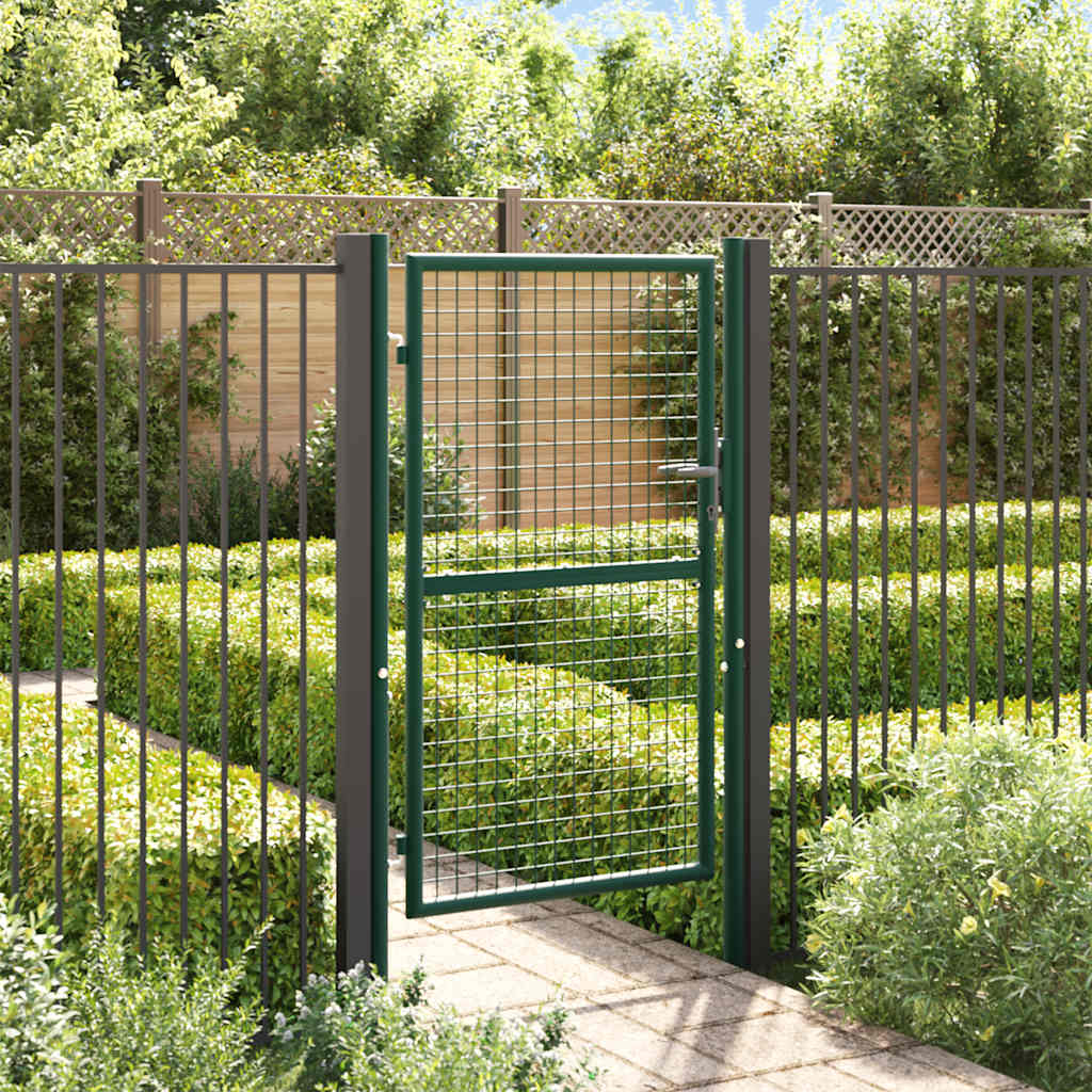 Fence Gate Steel Green