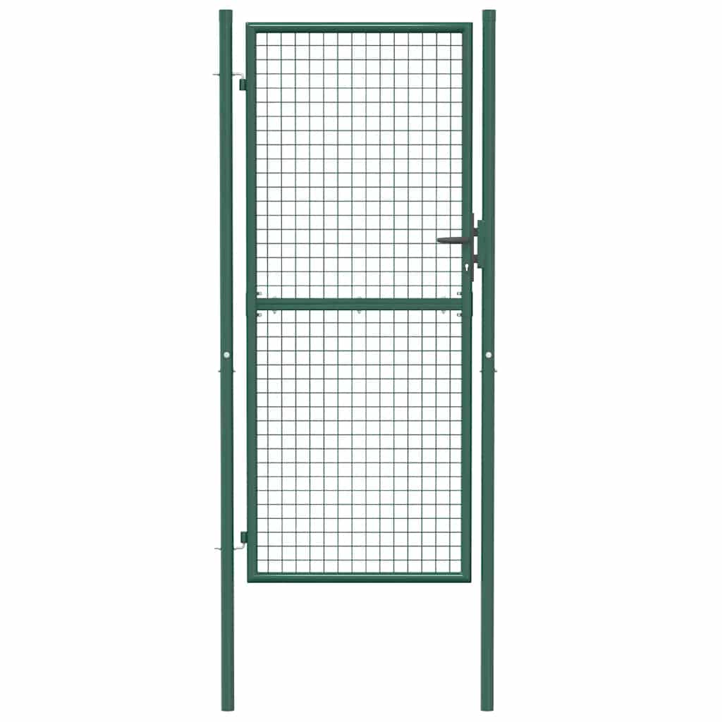 Fence Gate Steel Green
