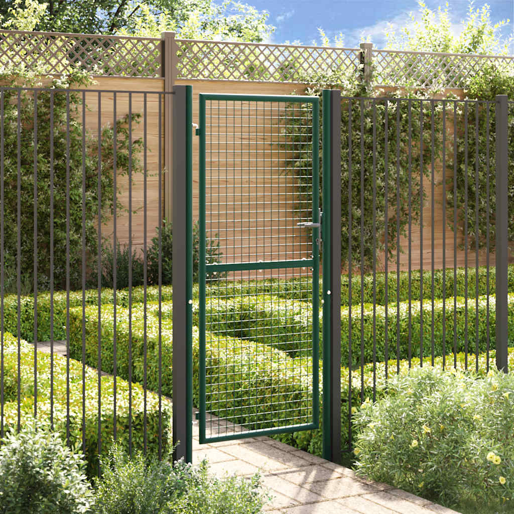 Fence Gate Steel Green