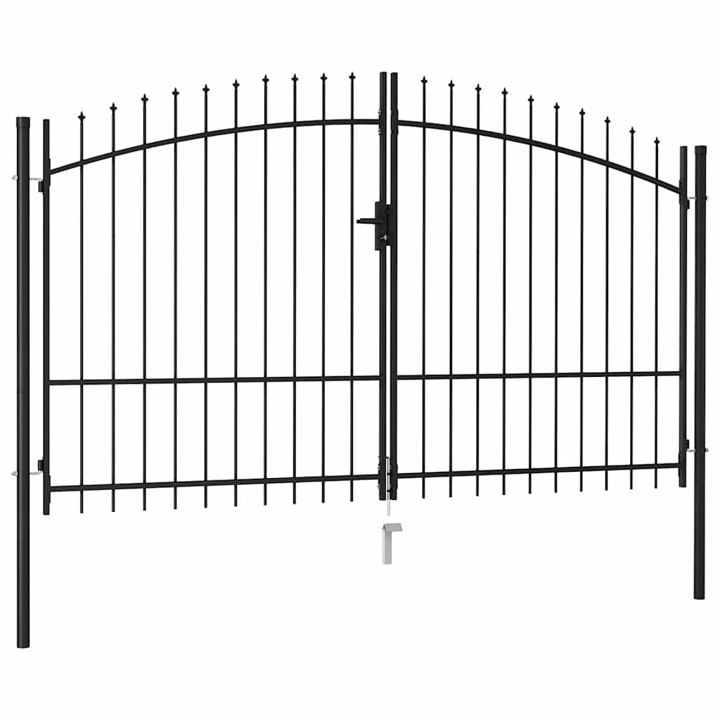 Fence Gate Woerden Double Door With Spike Top 299.5X199.5 Cm
