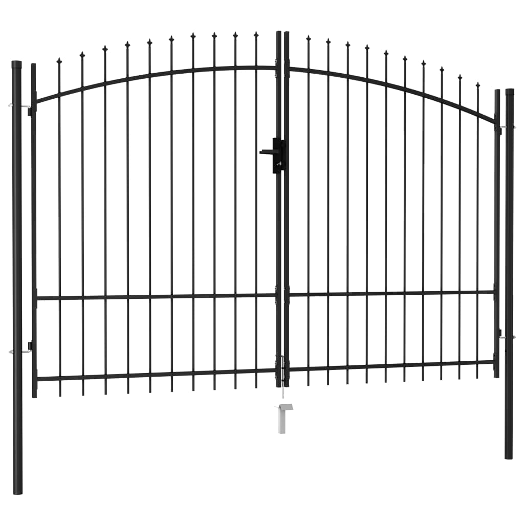Fence Gate Woerden Double Door With Spike Top 299.5X199.5 Cm
