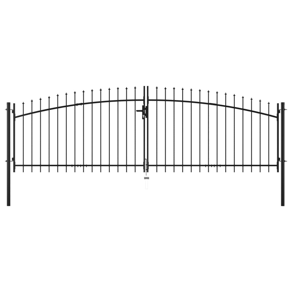 Double Door Fence Gate Woerden With Spear Top