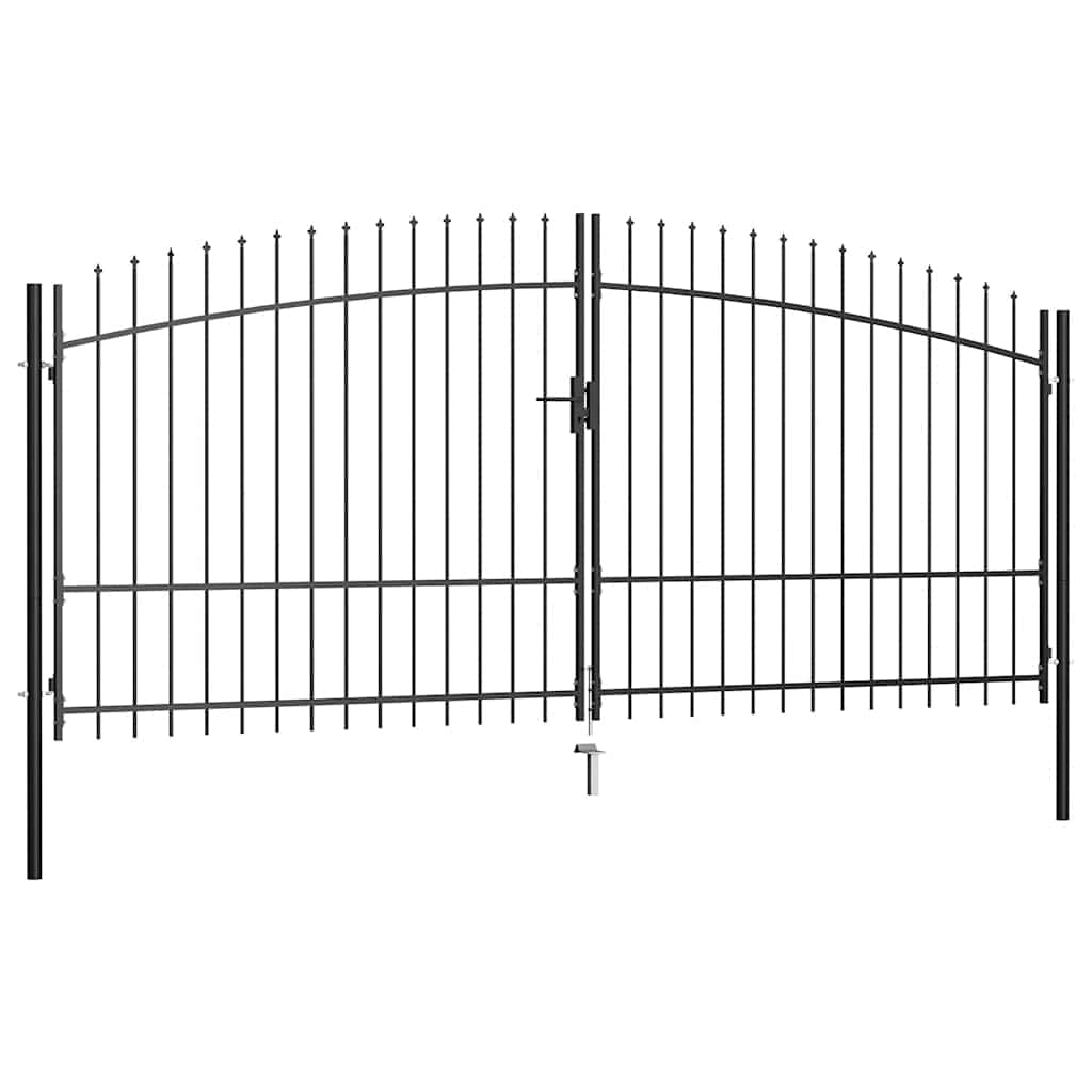Double Door Fence Gate Woerden With Spear Top