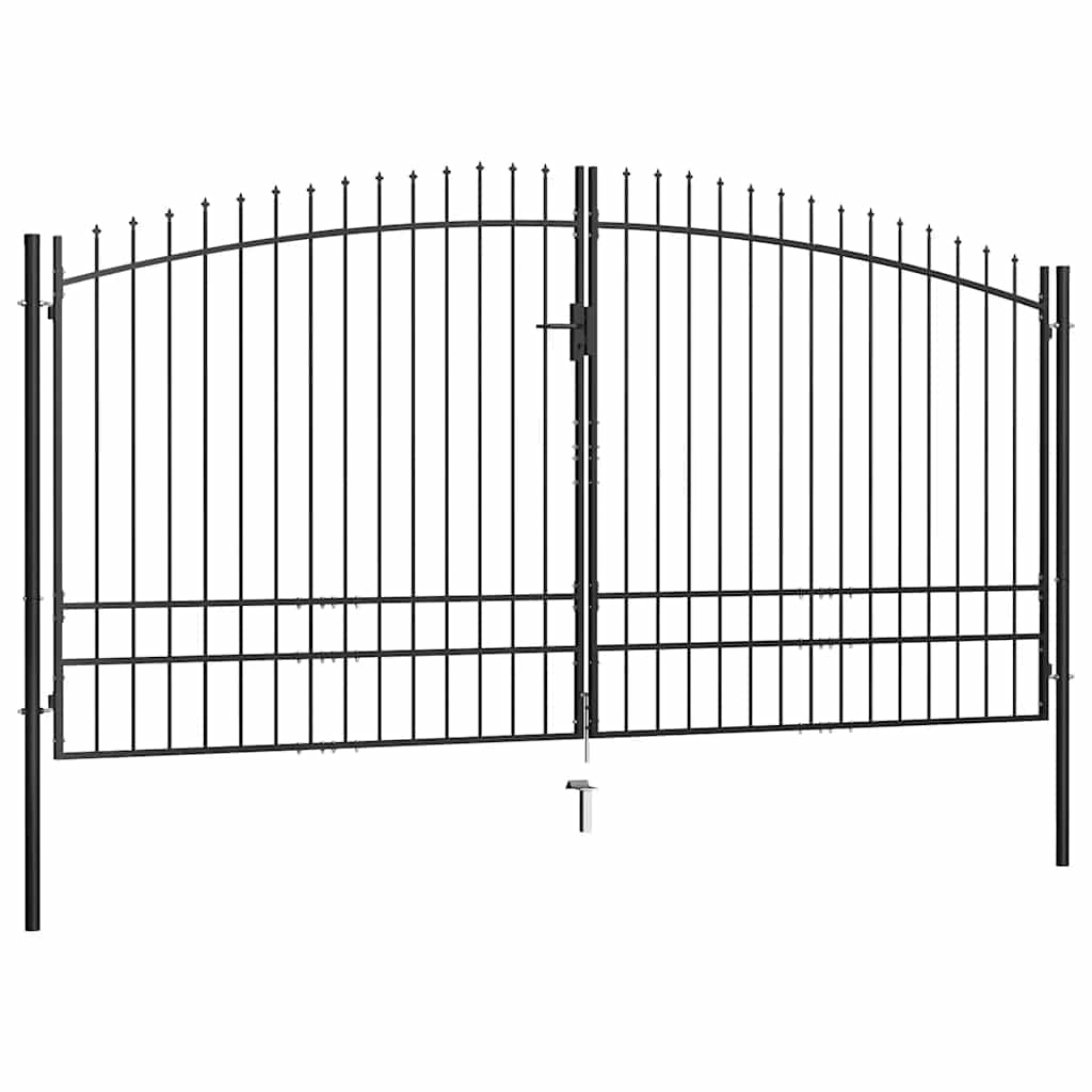 Double Door Fence Gate Woerden With Spear Top