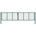 Mesh Garden Gate Steel 400X100 Cm Green