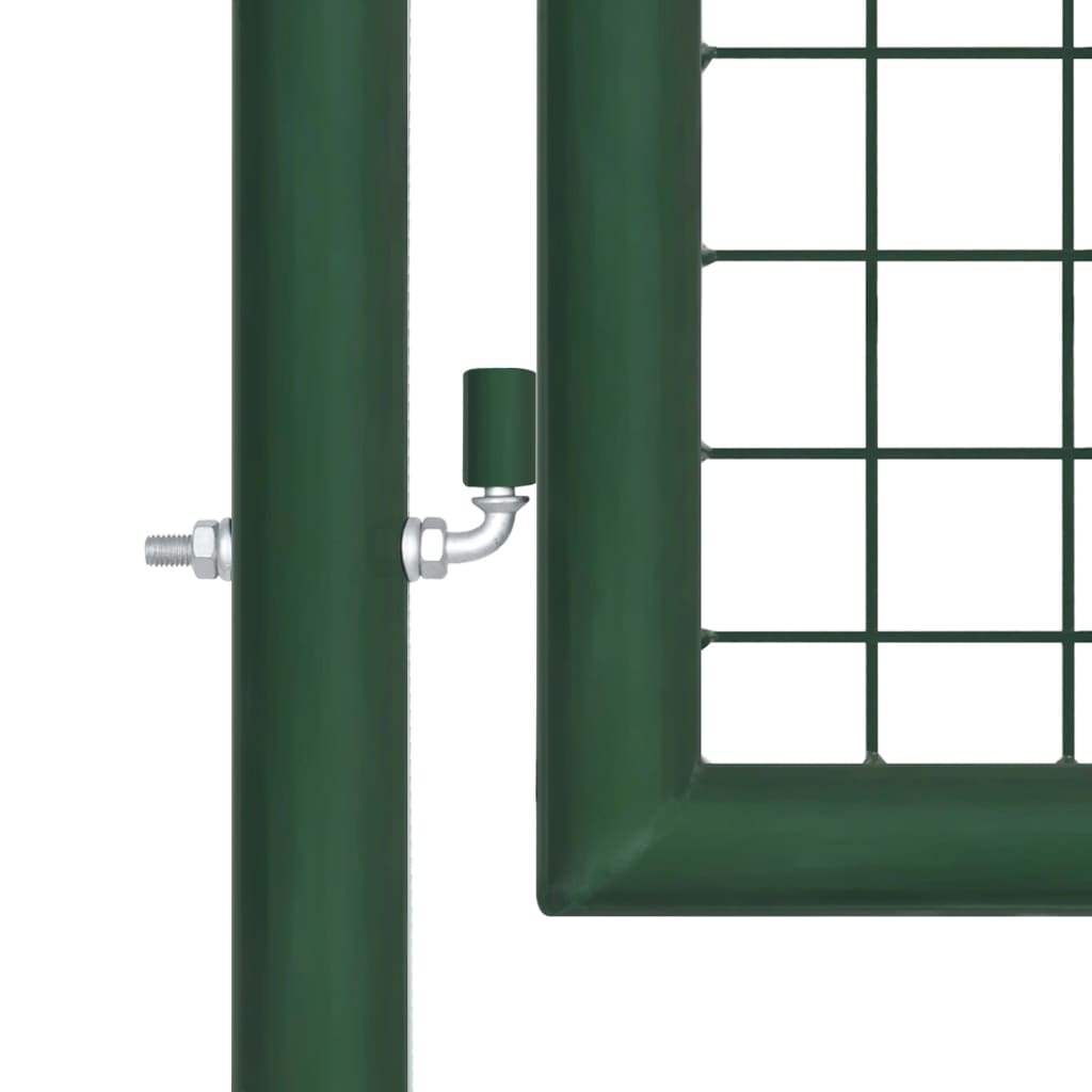 Mesh Garden Gate Steel 400X100 Cm Green
